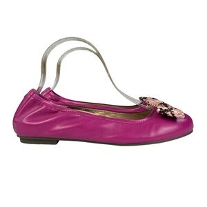 Vionic‎ Zelda NPA Magenta Arch Support Leather Flats Womens Size 7.5